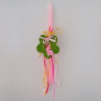 Δες το προϊόν: Λαμπάδα με πράσινο λουλούδι - Cuoreland.gr